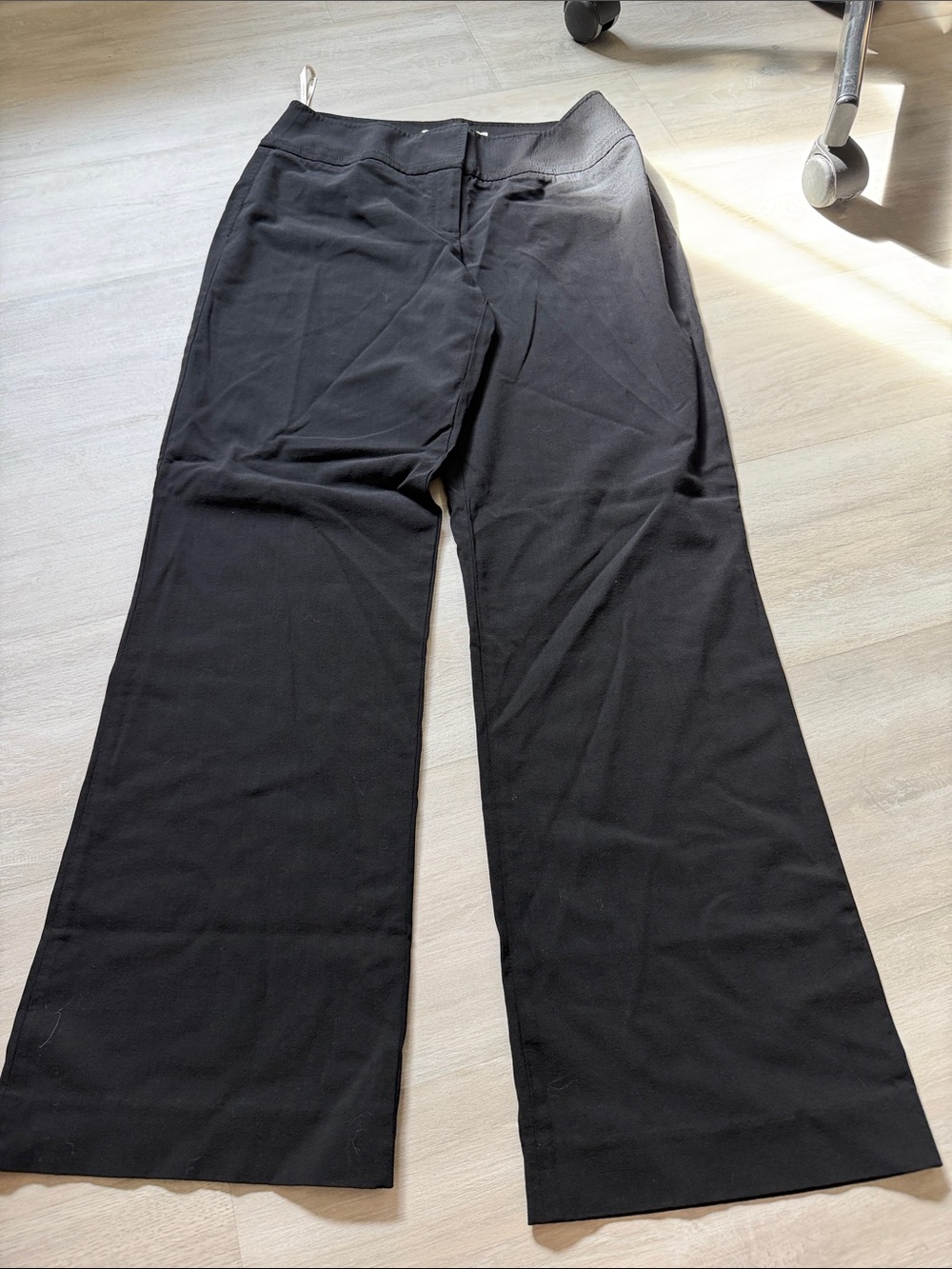 Karen Millen Black Wide-Leg pants wool blend size 8